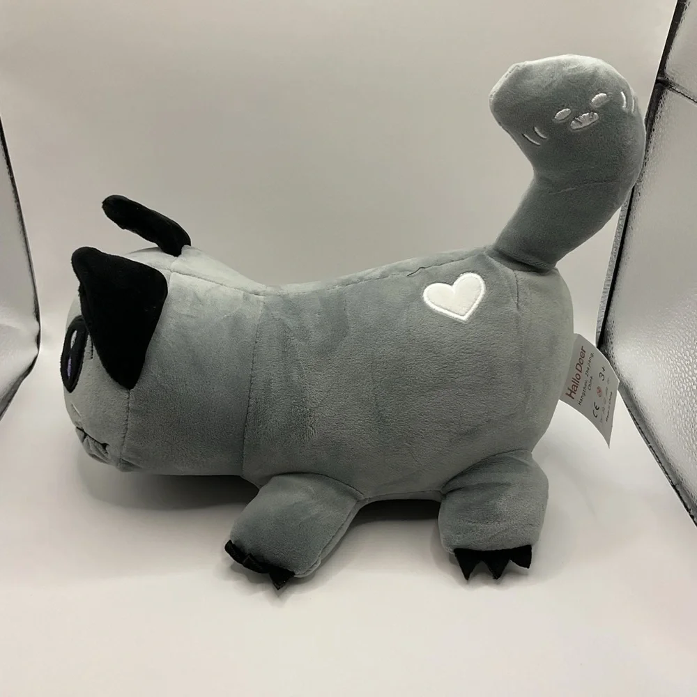 Hallo Deer Cat Plush‎ Toys, 11 Me Meow Cat Plush Doll Birthday Halloween Gray